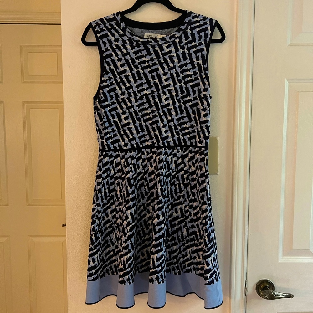 Eliza J Printed Sweater Dress